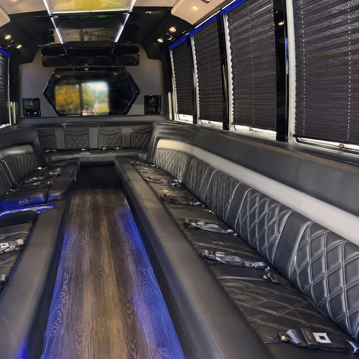 Little Rock Bachelor & Bachelorette Transportation onboard seating