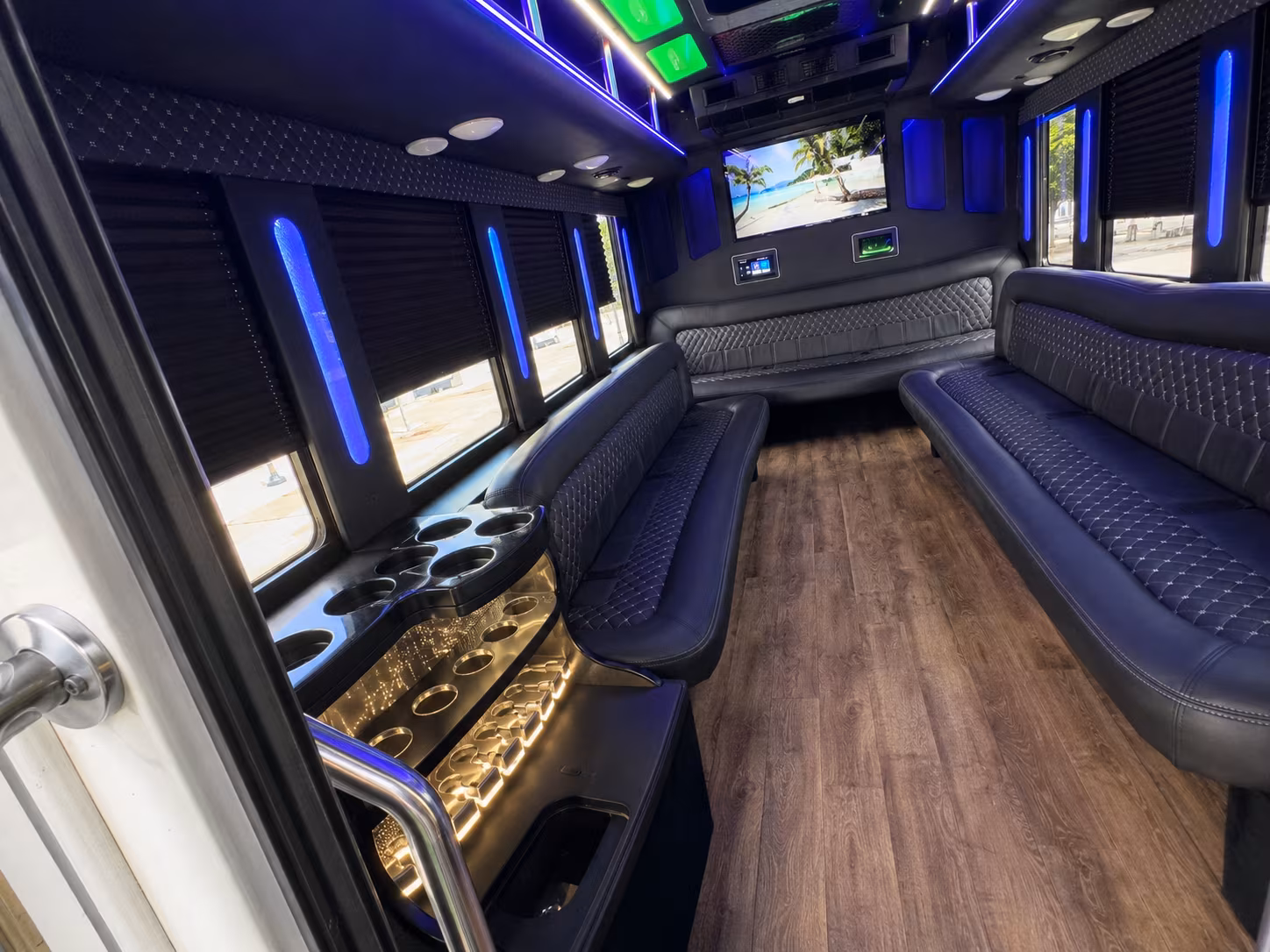 Little Rock Bachelor & Bachelorette Transportation party bus exterior