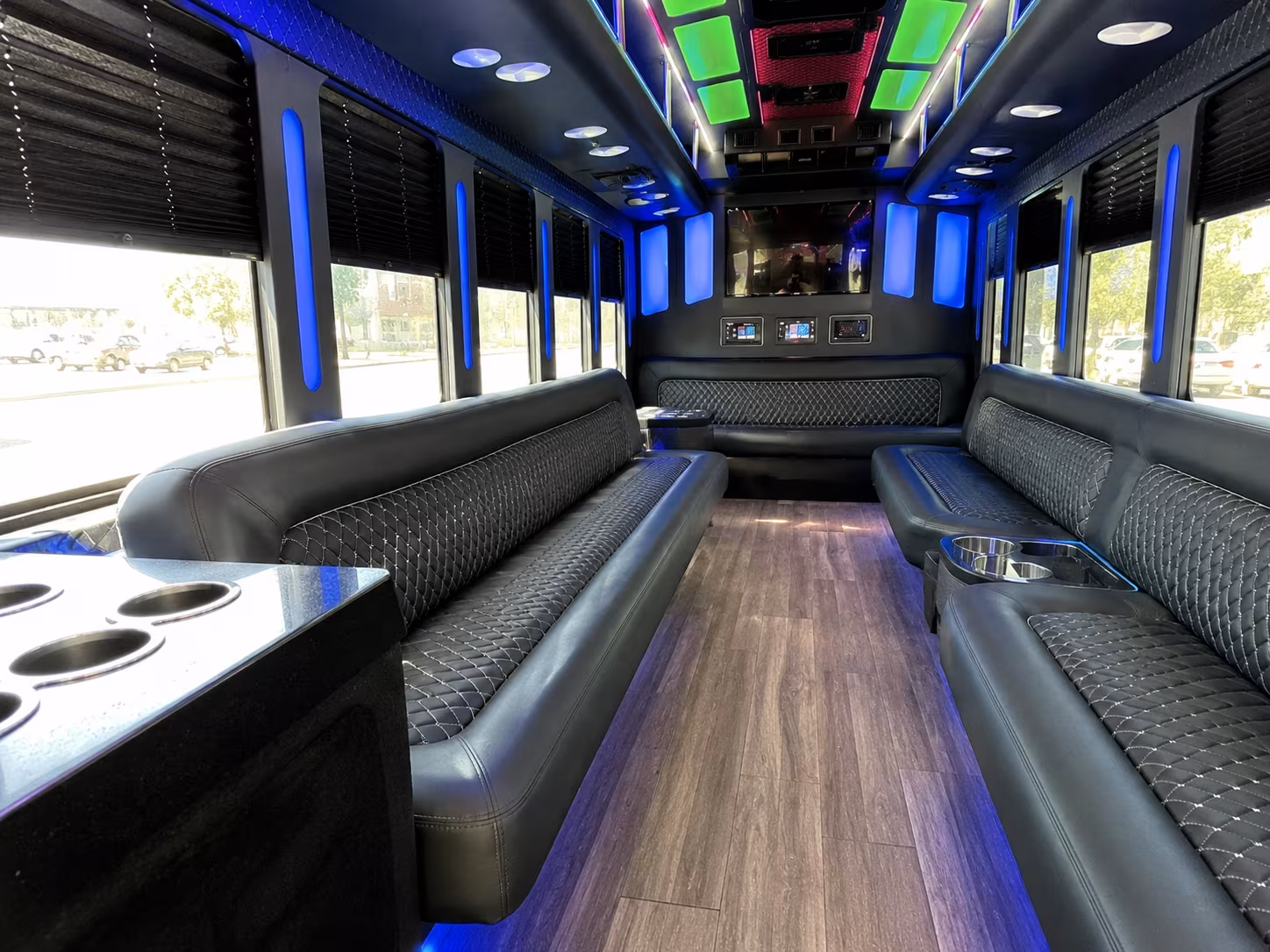 Little Rock Concert & Music Festival Transportation party bus interior