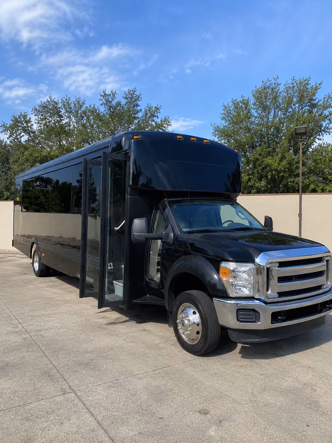 Little Rock Private Event Transportation party bus exterior