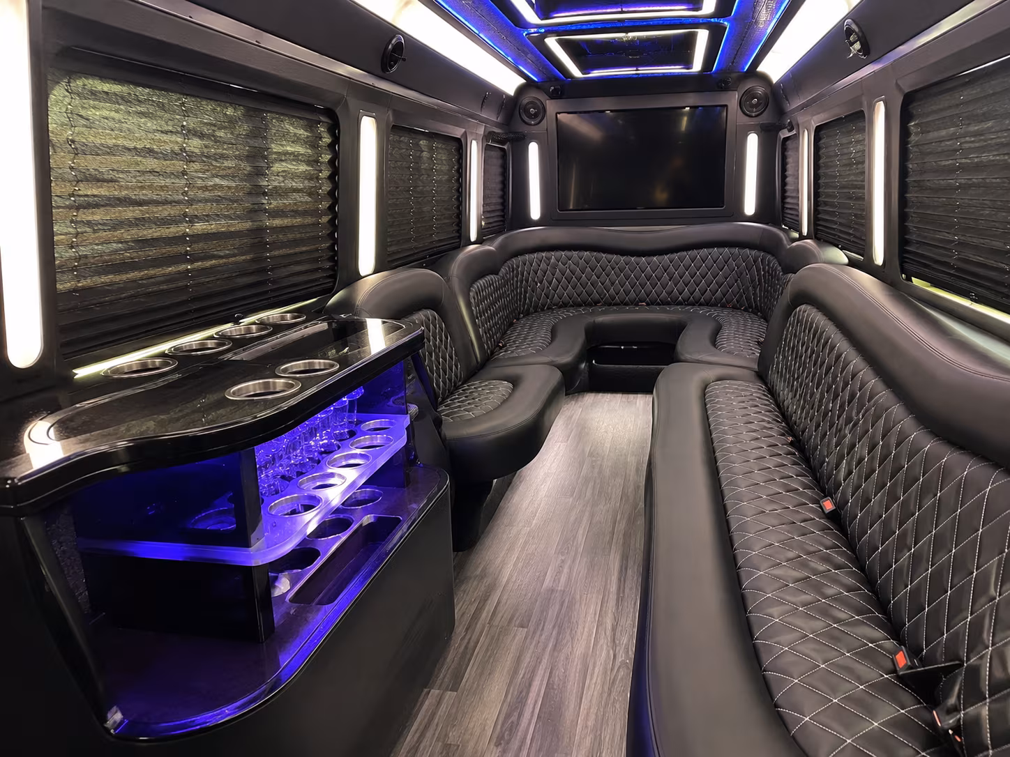 Little Rock Private Event Transportation onboard seating