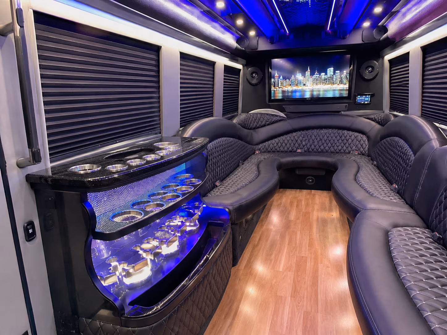 Little Rock Prom & Homecoming Transportation party bus exterior
