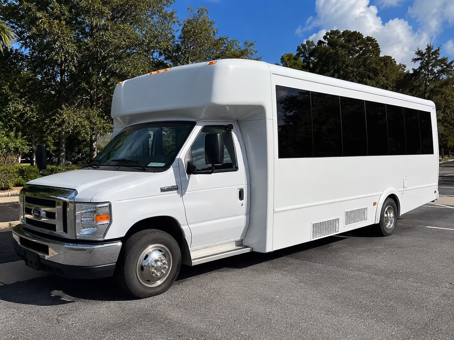 Little Rock Prom & Homecoming Transportation party bus exterior