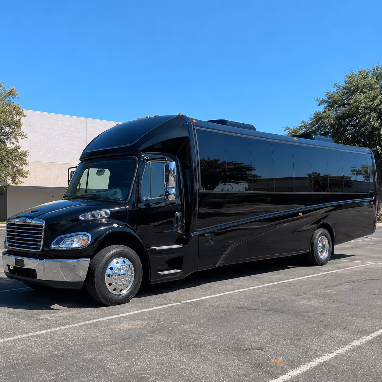 Little Rock School Event Transportation party bus interior