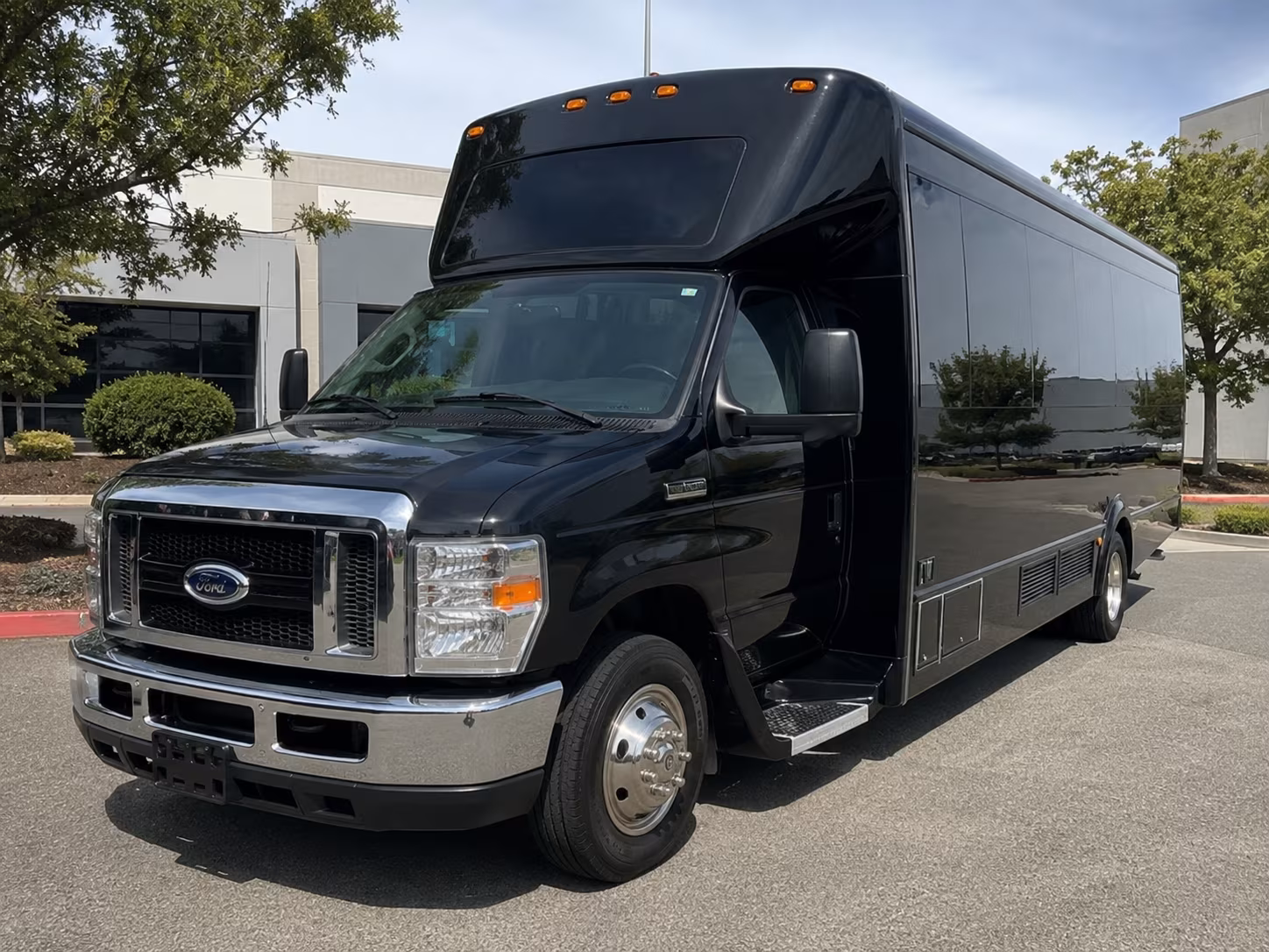 Little Rock Sporting Event Transportation party bus exterior