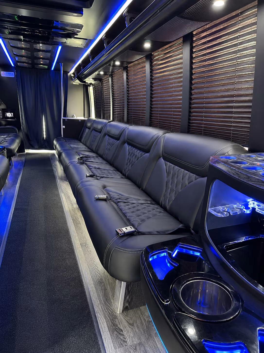 Little Rock Sporting Event Transportation party bus exterior