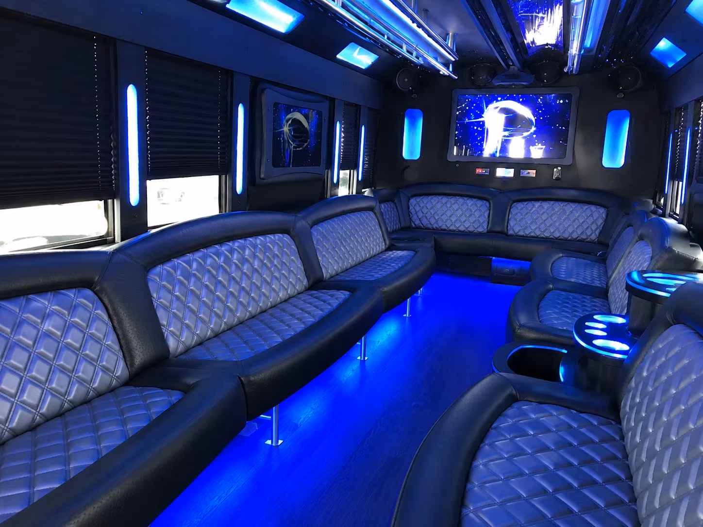 Little Rock Sporting Event Transportation party bus exterior
