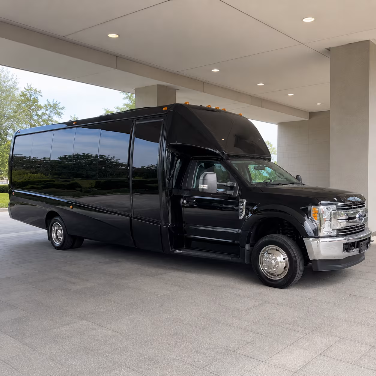 Little Rock Sporting Event Transportation party bus exterior