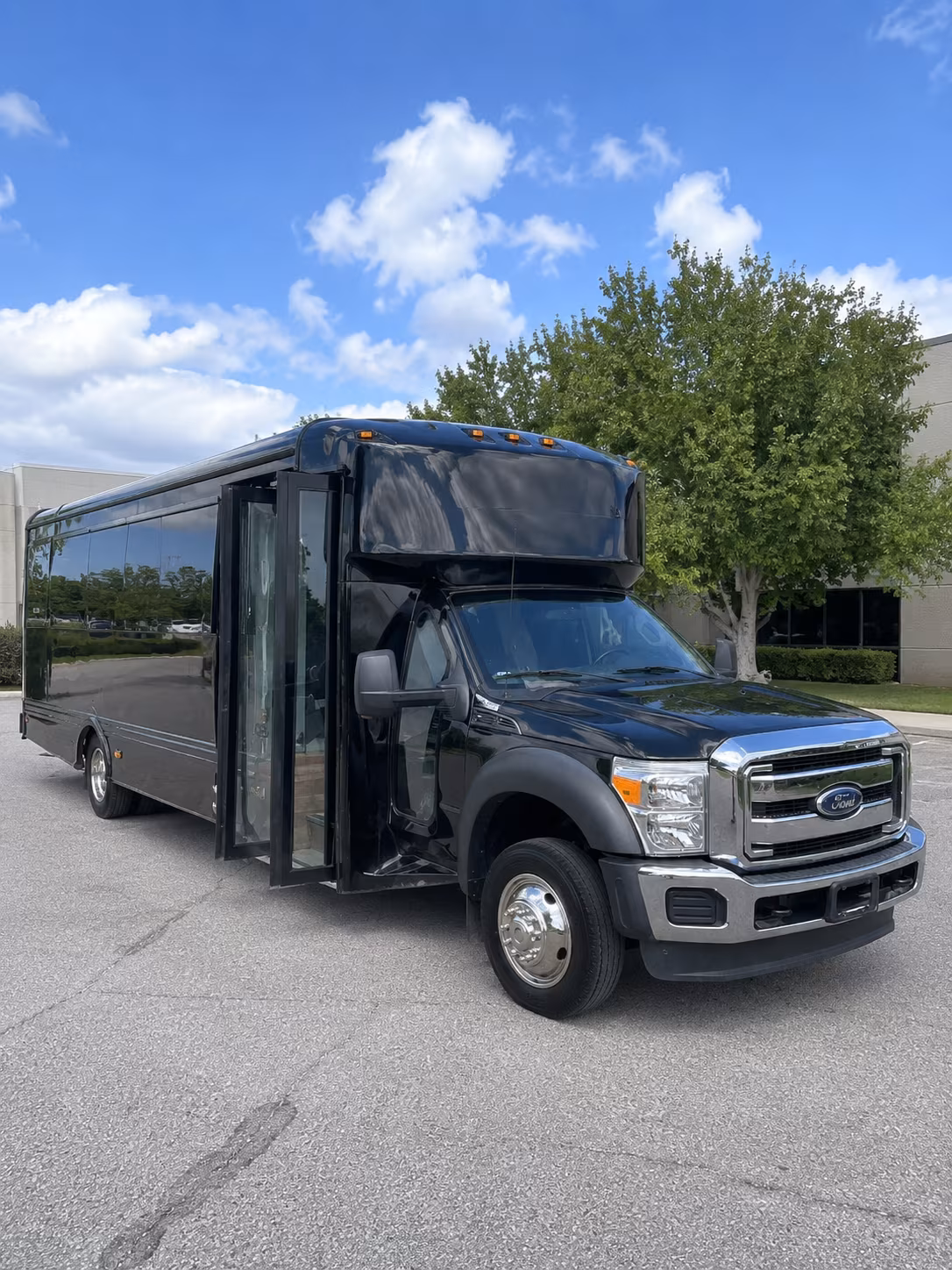 Little Rock Sporting Event Transportation party bus exterior