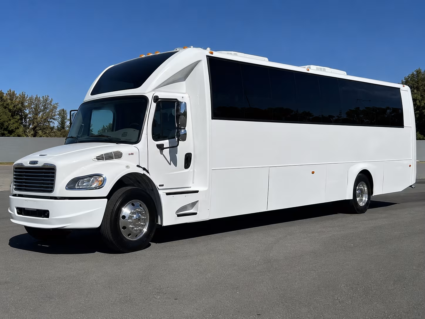Little Rock Wedding Transportation party bus exterior